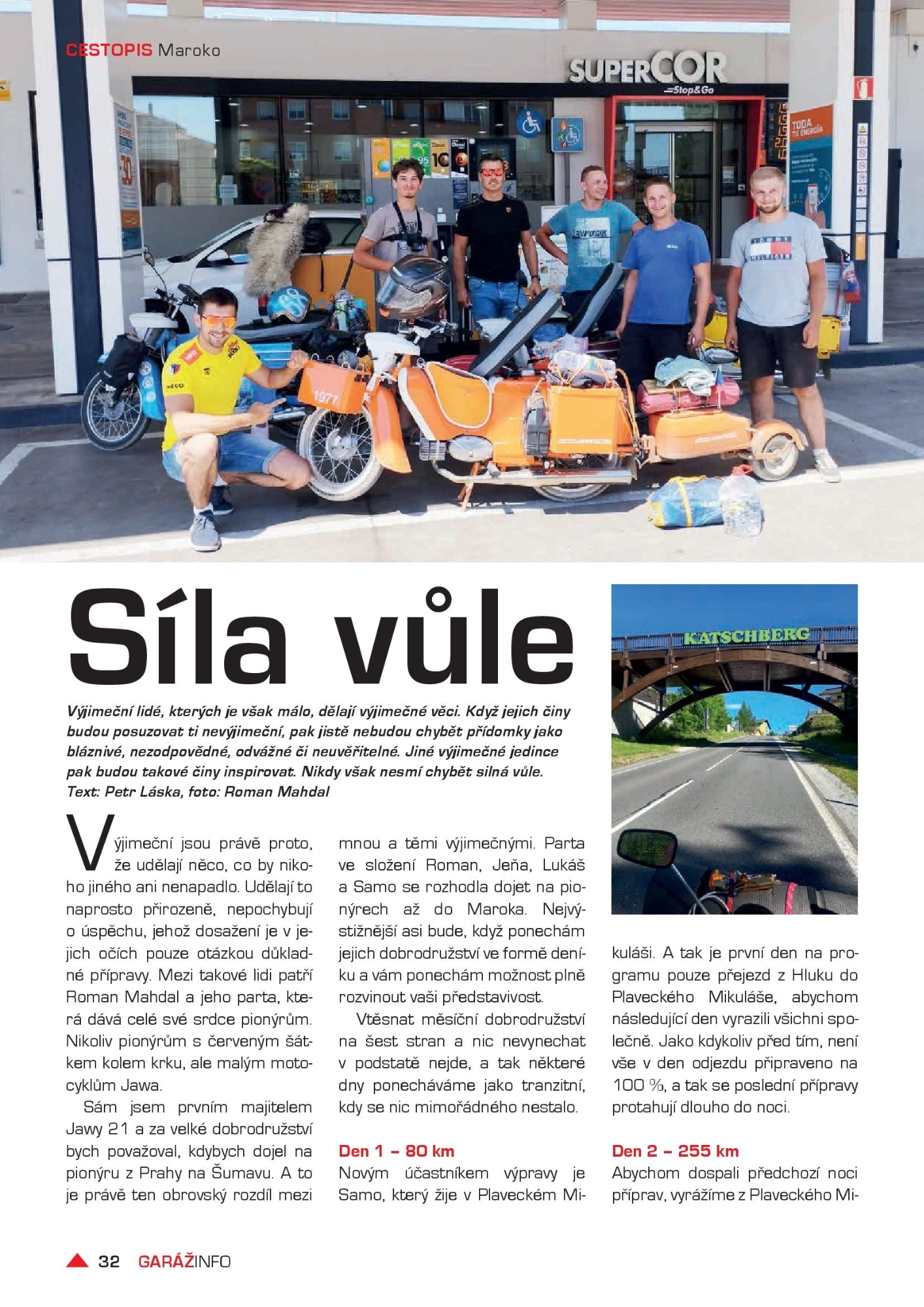 Maroko na pionýru Jawa 50